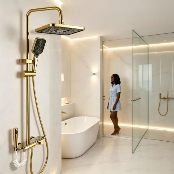 N22G-NGN gold shower set ,nigeria
